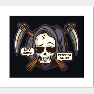 Funny Grim Reaper Posters and Art